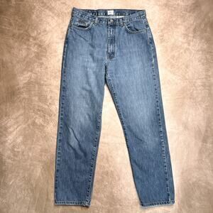 Vintage 90s Calvin Klein Jeans Easy Fit Jean Dark Sandblast Denim Blue Boyfriend